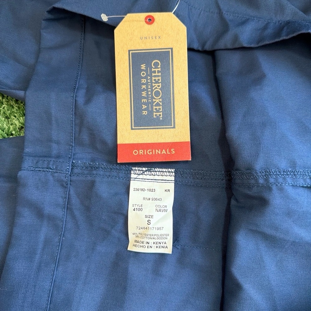 NWT‎ Cherokee Authentic Workwear Style 4100 NAVW Unisex Scrub Pants Small - Picture 4 of 4